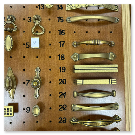 Altmessing oder Edelstahl