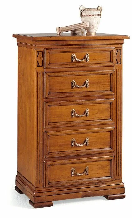 Hochkommode Villa Borghese Kirschbaum Massivholz