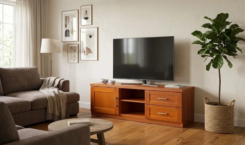 TV-Board Kirschbaum Cube massiv Holz individuelle Anfertigung möglich