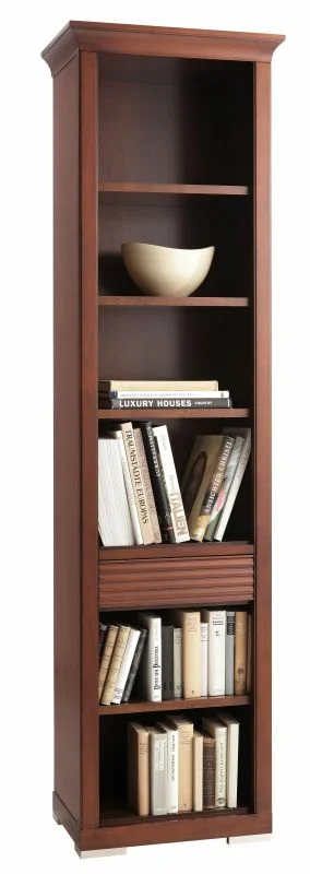 Bücherregal-LUNA-schmal-klassisch-Kirsche-italienische Möbel Bücherregal-LUNA-schmal-klassisch-Kirsche-italienische Möbel