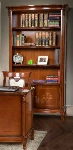 italienische Möbel-Bücherregal mit Fronttüren