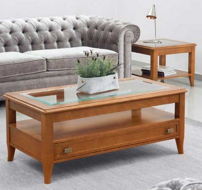 Couchtisch ITER® Kirschbaum oder Nussbaum, klassische Stilmöbel