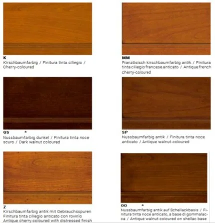 Holztöne SELVA-Möbel Kollektion Villa Borghese