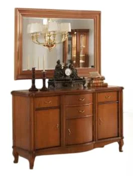 italienische Kommode-Kirsche mit gewölbter Schranktür<br />feine Möbel handwerklich gefertigt