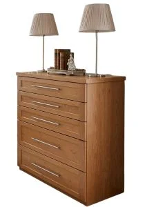 moderne Waeschekommode Schubladen Kirschbaum massiv<br />Wunschbreite anfertigen lassen