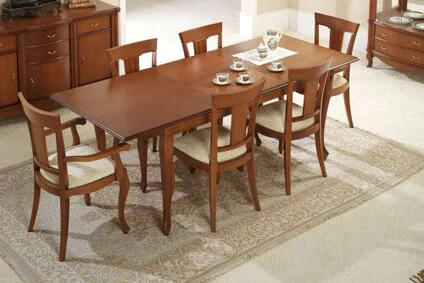 rechteckiger Esstisch mit Vollauszug-italienisches Design