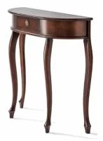 Konsole halbrund mit Schublade aus Italien-Kirschbaum oder Nussbaum<br />Kirschbaum oder Nussbaum