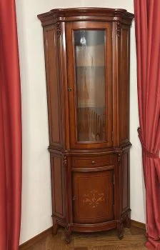 Eckvitrine-Kirsche-italienische Stilmöbel