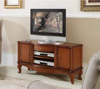 Fernsehschrank Italien Barockstil-klassisch Kirschbaum<br />Breite: 120 cm