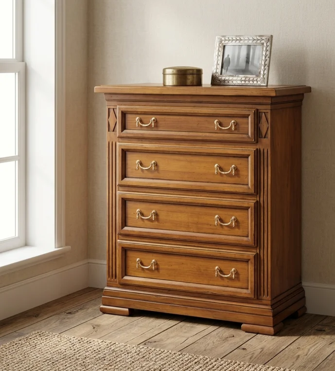 klassische Wäschekommode-SELVA-Villa Borghese in Kirschbaum