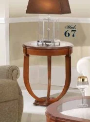 Couchtisch Intarsien klassisch aus Italien<br />Durchmesser 60 cm<br />2 Höhen lieferbar