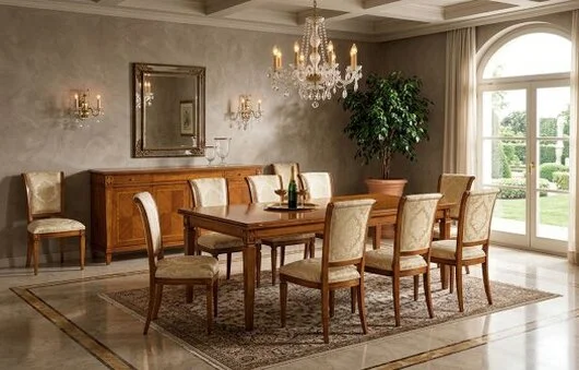SELVA-Esstisch mit Auszug Kollektion Villa Borghese SELVA-Esstisch mit Auszug Kollektion Villa Borghese 130-180 x 90 cm