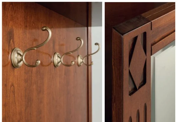 Details SELVA Garderobe Kirschbaum